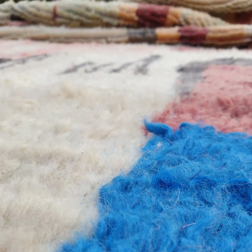 MAJORELLA | 9x5 Ft | 2,8x1,6 m | Moroccan Colorful Rug | 100% wool handmade